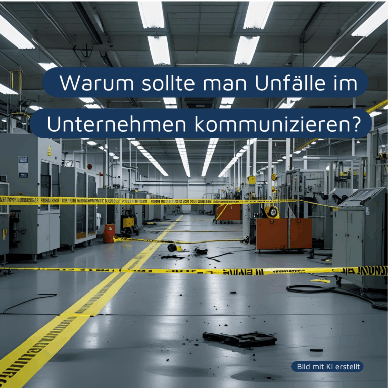 Warum sollte man Unfälle im Unternehmen kommunizieren?